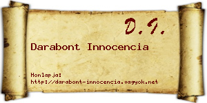 Darabont Innocencia névjegykártya